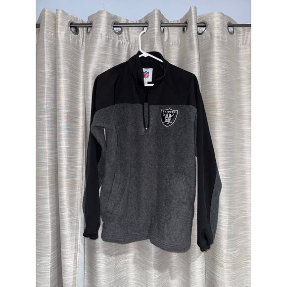NFL Las Vegas Raiders men’s fleece quarter zip size medium - Picture 1 of 6